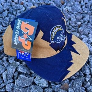 Vintage 90s San Diego Chargers Drew Pearson Jagged Edge Hat Cap Vtg NWT New